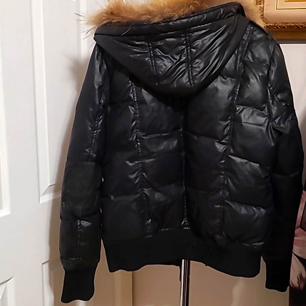 Black women's oxygen collection winter parka jacket Size Large - Picture 5 of 12